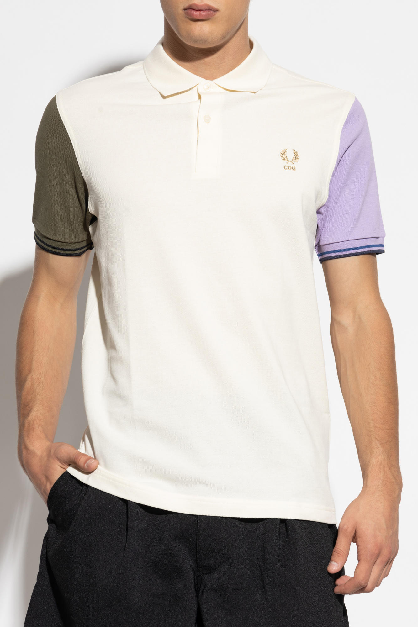 Comme des Garçons SHIRT x Fred Perry ポロ Kremowy Comme des Garçons SHIRT X Fred Perry Comme des